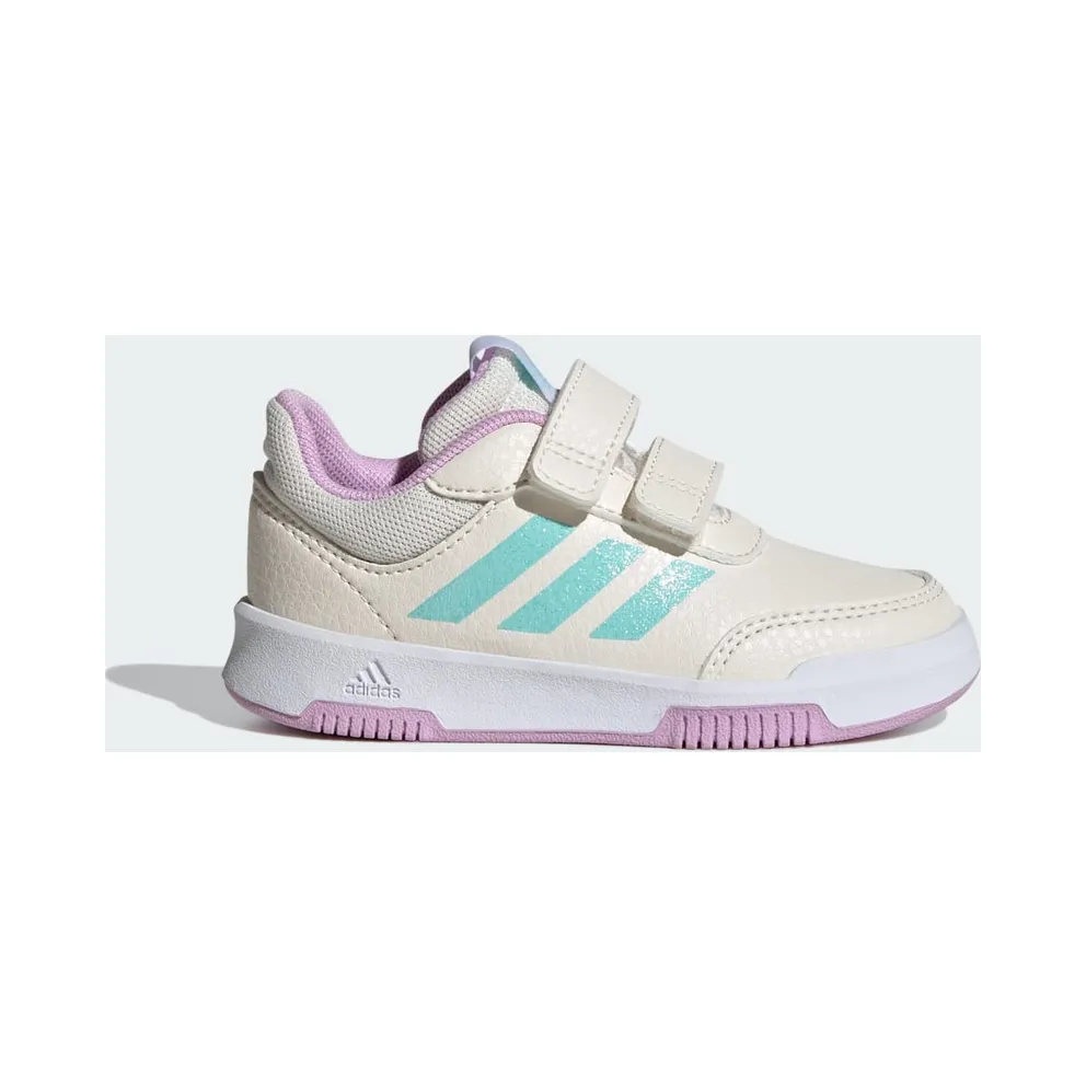 adidas Tensaur Hook and Loop Schuh Chalk White / Semi Flash Aqua / Bliss Lilac (IG8803)