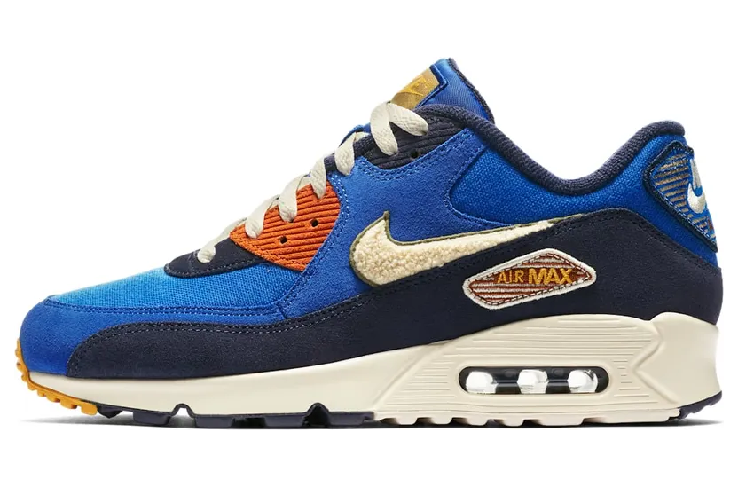 Nike Air Max 90 Premium SE ‘Game Royal Light Cream’ Game Royal/Light Cream-Camper Green (858954-400)