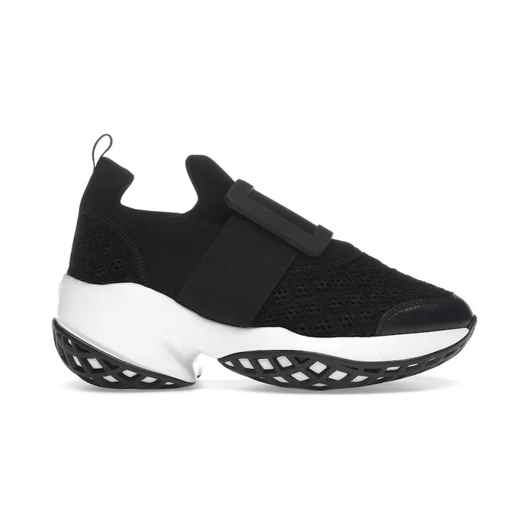 Roger Vivier Viv’ Run Fabric Black White (RVW50624160KOTB999)