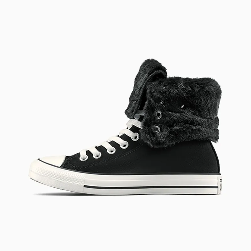 Converse Chuck Taylor All Star Fold Over Hi Black Egret (A15138C)
