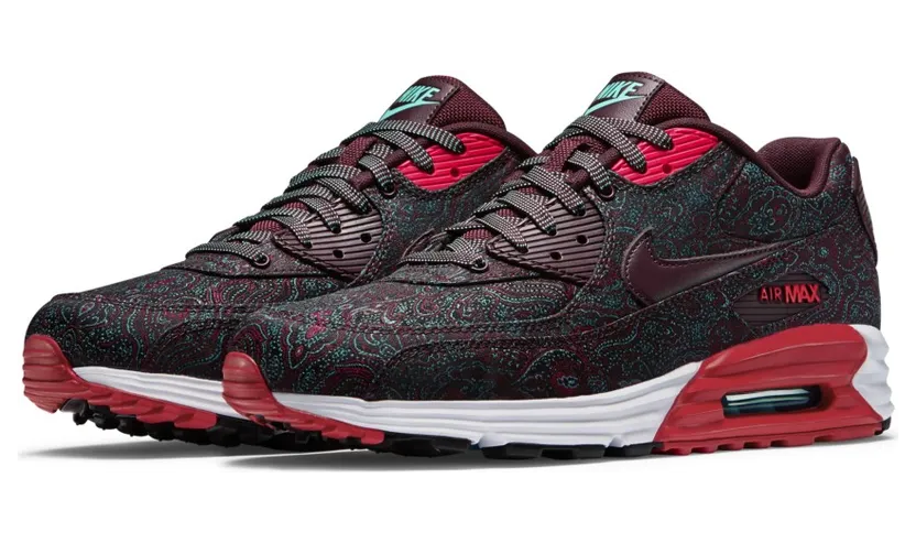 Nike Air Max Lunar90 Burgundy-Paisley