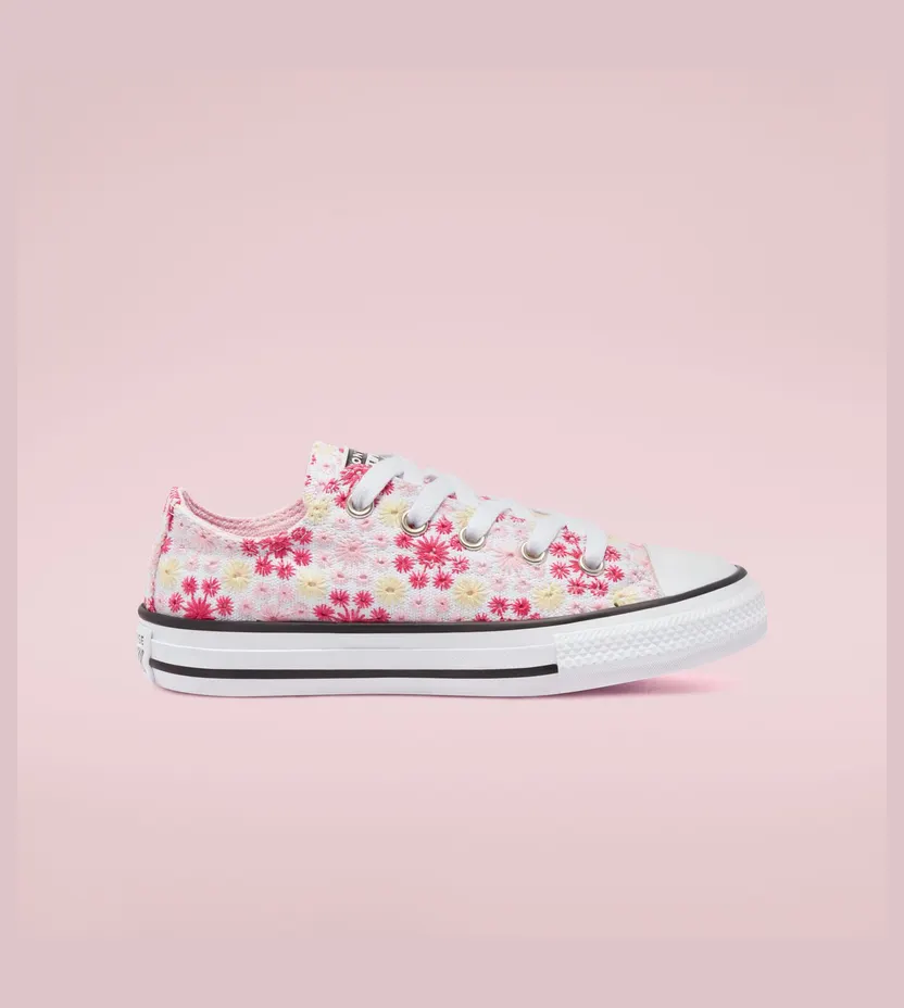 Converse Canvas Broderie Chuck Taylor All Star Low Top White/pink/black (671287C)