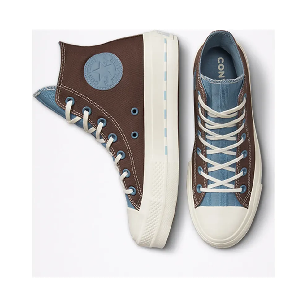 Converse Chuck Taylor All Star Lift Platform Crafted Canvas Brazil Nut/indigo Oxide/egret (572708C)