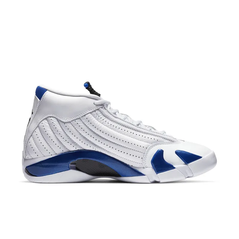 Jordan 14 Retro White Hyper Royal White/Black-Hyper Royal (487471-104)