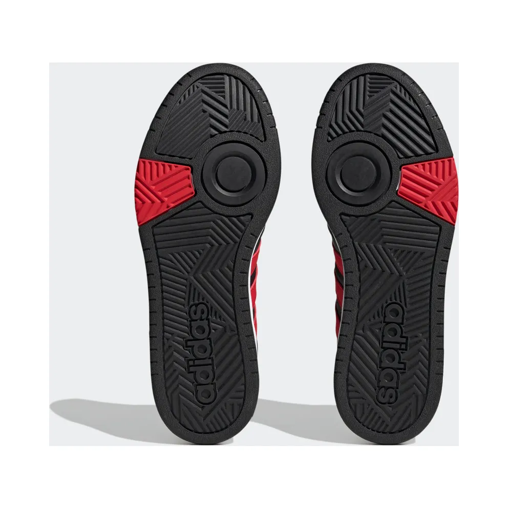 Adidas Hoops 3.0 Mid Lifestyle Basketball Classic Vintage Core Black / Better Scarlet / Cloud White (ID9835)