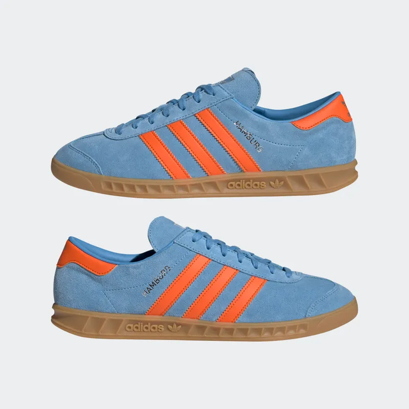 Adidas Hamburg Light Blue / Orange / Silver Metallic (GX7223)
