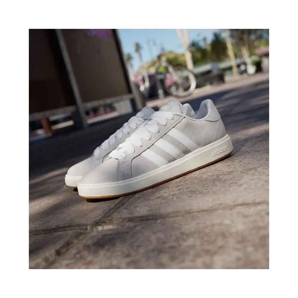 Adidas Grand Court Base 00s Grey Two / Cloud White / Gum (IH6185)