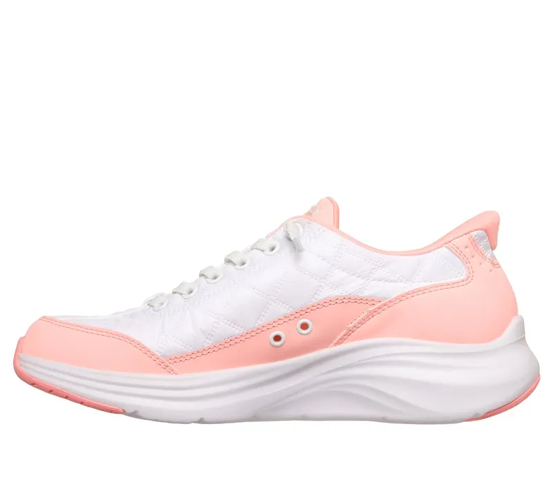 Skechers Slip-ins: Contour Foam Sneaker White/Coral