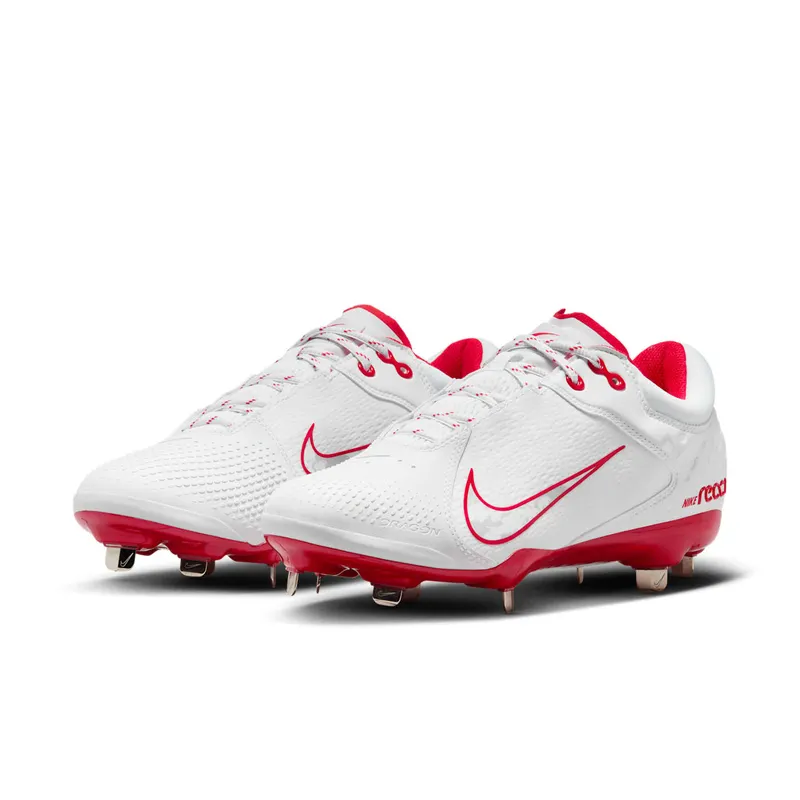Nike Hyperdiamond 4 Elite White Pure Platinum University Red (FZ0923-104)