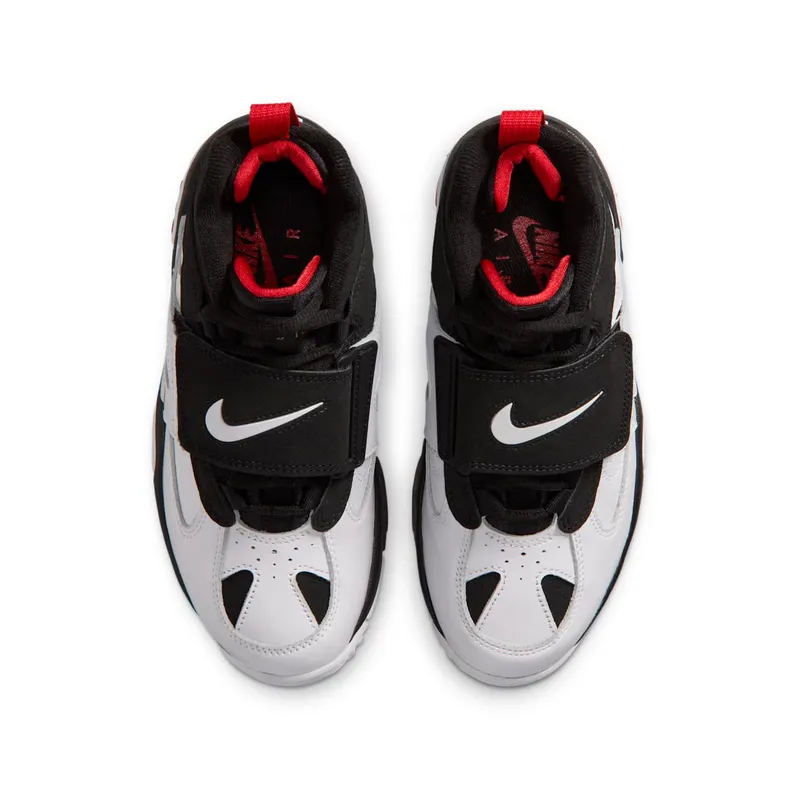 Nike Air Diamond Turf II GS “Black / Flame Red / Metallic / White” (IR4727-001)
