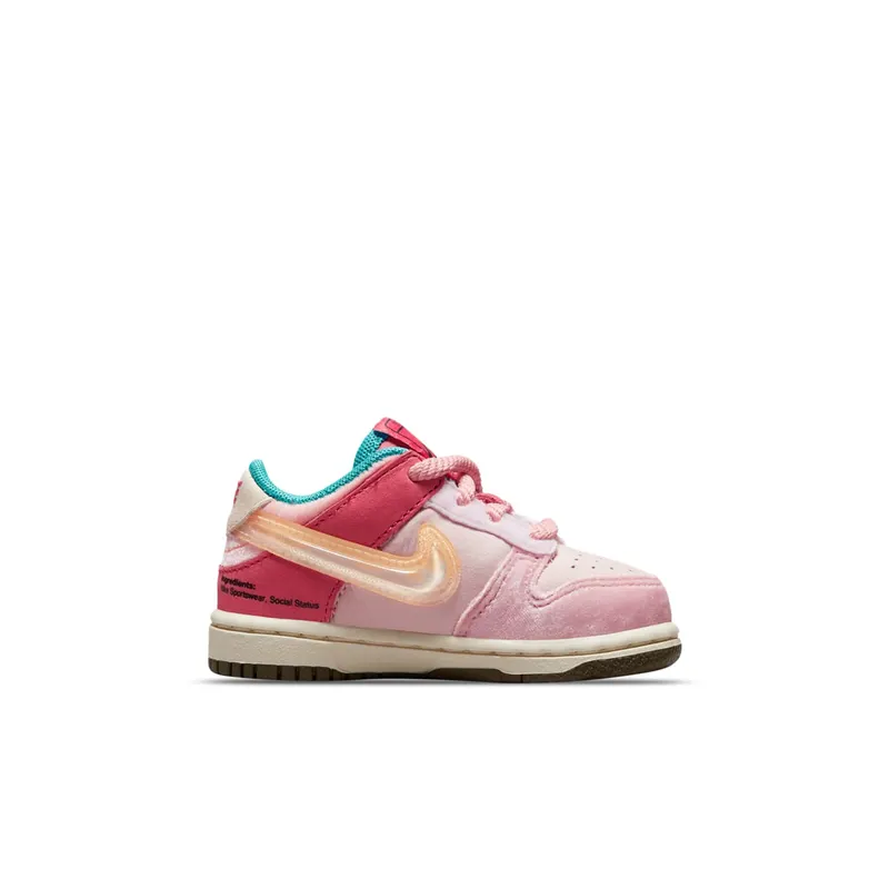 Nike Dunk Low Social Status Free Lunch Strawberry Milk (TD) (DM3350-600)