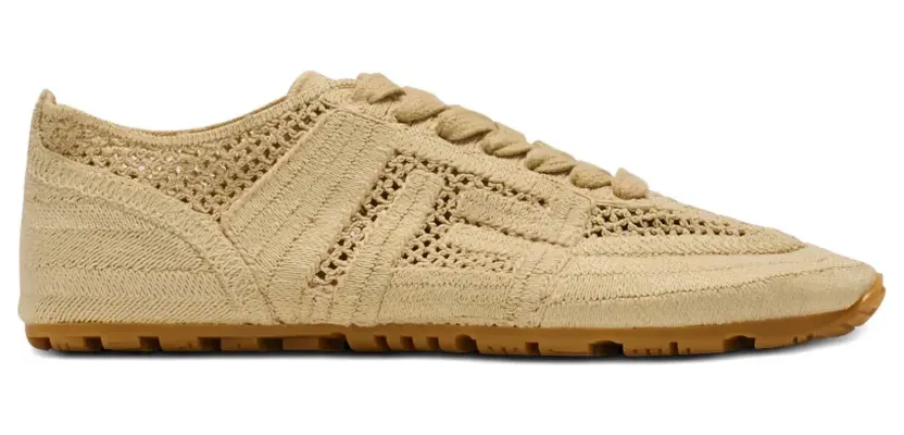 Balmain Racer 45 macramé sneakers – Beige (GN0VI770TCHR)