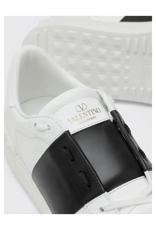Valentino garavani Open Leather Sneakers White 1 (8W2S0781BLUA01) (3)