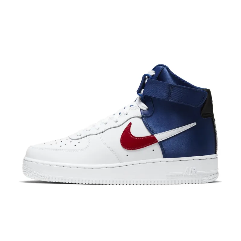 Nike Air Force 1 ’07 High Clippers White/Rush Blue/University Red (BQ4591-102)