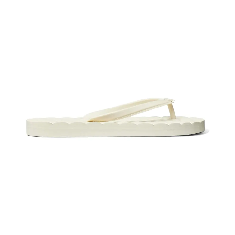 Tory Burch Kira Flip Flops Ivory White (144262-101)