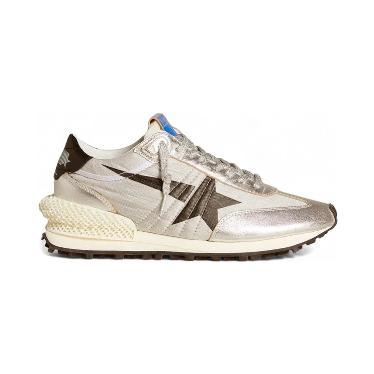 Golden Goose Marathon Silver Ripstop Black Star (GWF00684-F005667-60246)