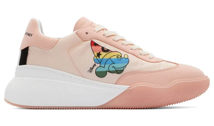 Stella McCartney Pink Fantasia Mickey Loop Sneakers (810067E00035)