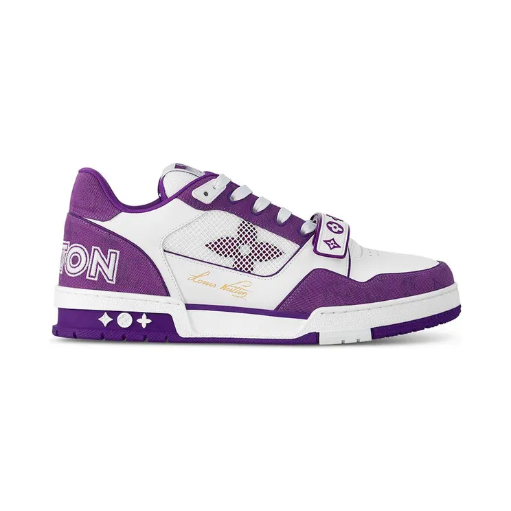 Louis Vuitton LV Trainer Monogram Strap White Purple (1ABLYN)
