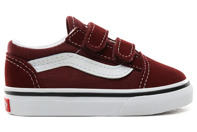 VANS Old Skool V Schoenen Voor Peuters (Rood)