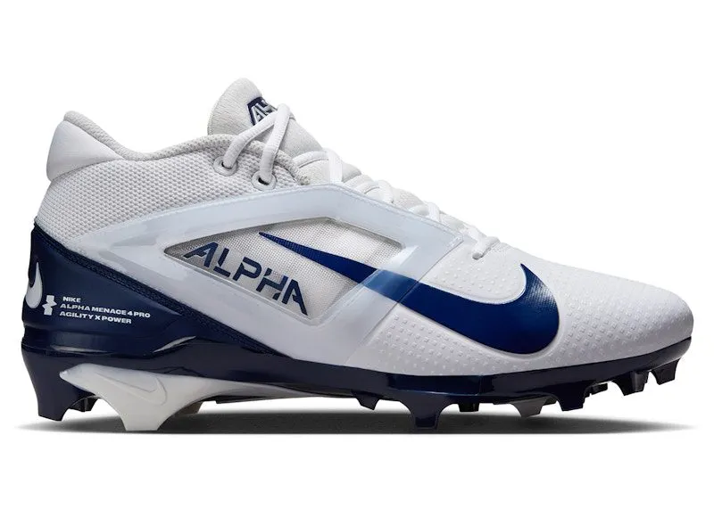 Nike Alpha Menace 4 Pro White Midnight Navy (FD7037-104)