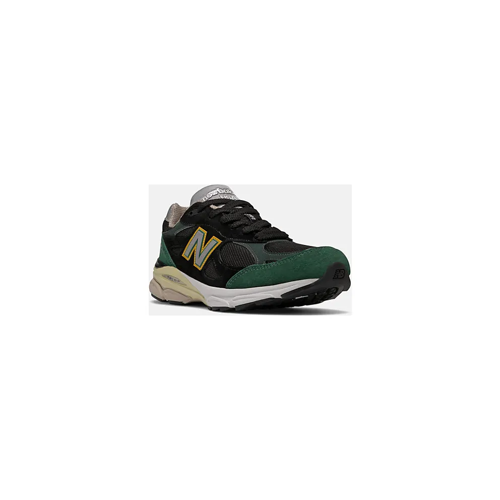 New Balance 990v3 MiUSA Black Green Yellow (M990CP3)