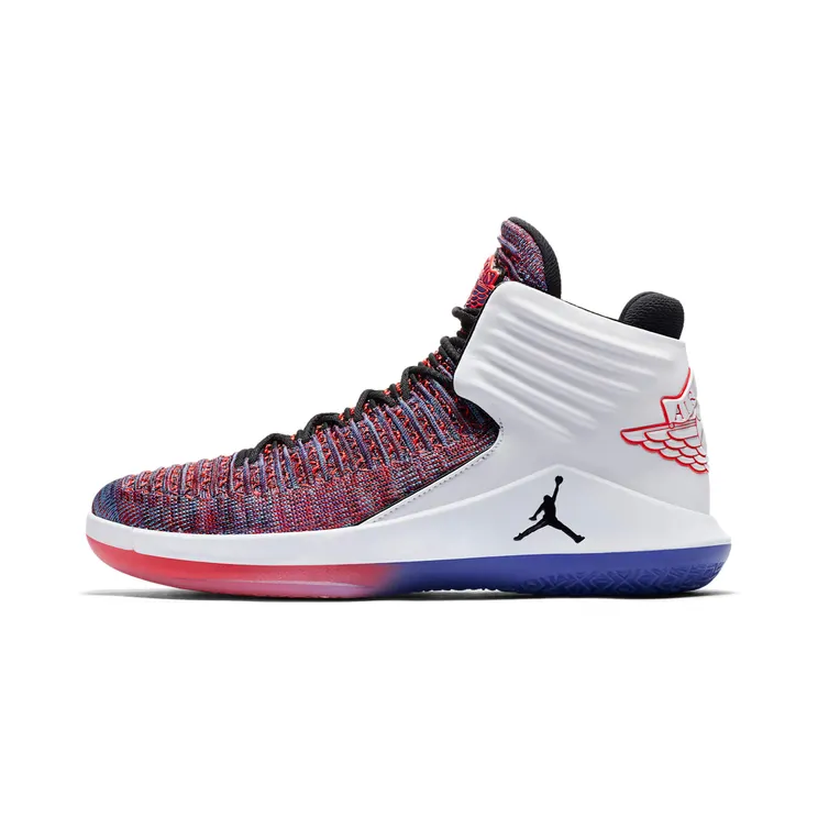 Jordan XXXII Finale “White / Court Purple / University Blue / Black” (AA1253-105)