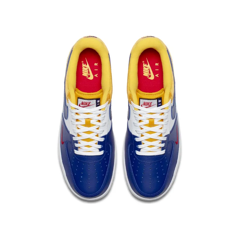 Nike Air Force 1 Low Barcelona Mini Swoosh Deep Royal Blue/University Gold-University Red (823511-404)