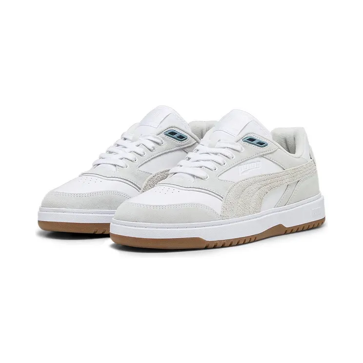 Puma Doublecourt “Puma White / Vapor Gray / Bold Blue” (393283)