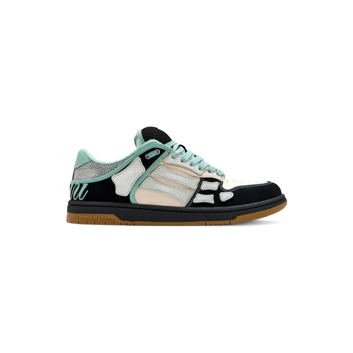 AMIRI XL Skel Top Low Black Blue Gum (AMSNSN1049-001)