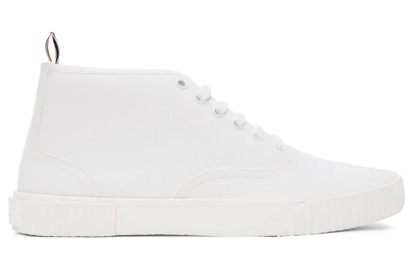 Thom Browne Grey Mid-Top Heritage Sneakers (MFD223A-01588)