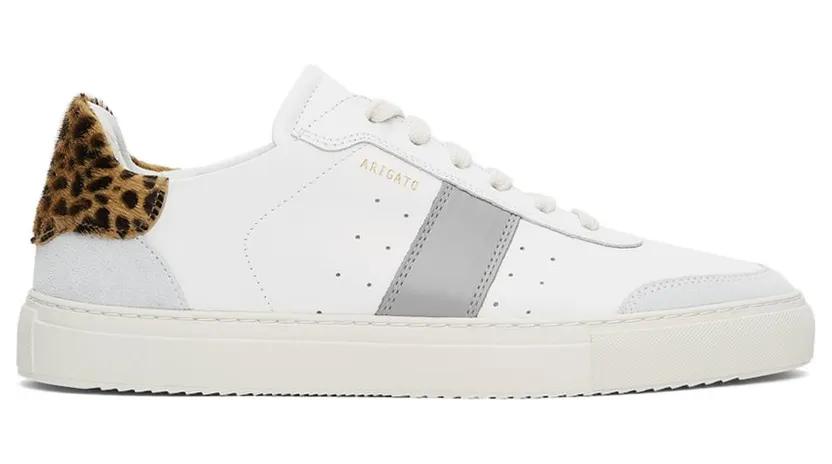Axel Arigato White & Grey Leopard Dunk V2 WHT/GRY/LEO (27556)