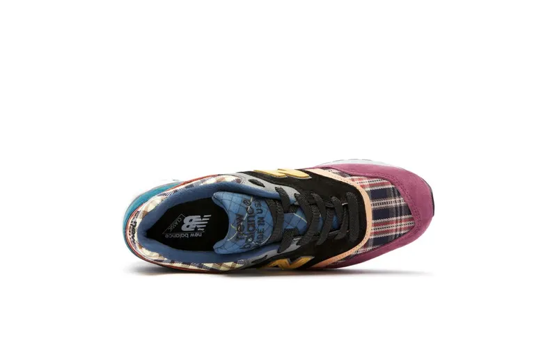 New Balance 997 MiUSA Plaid Pack Burgundy Black (M997DJ)