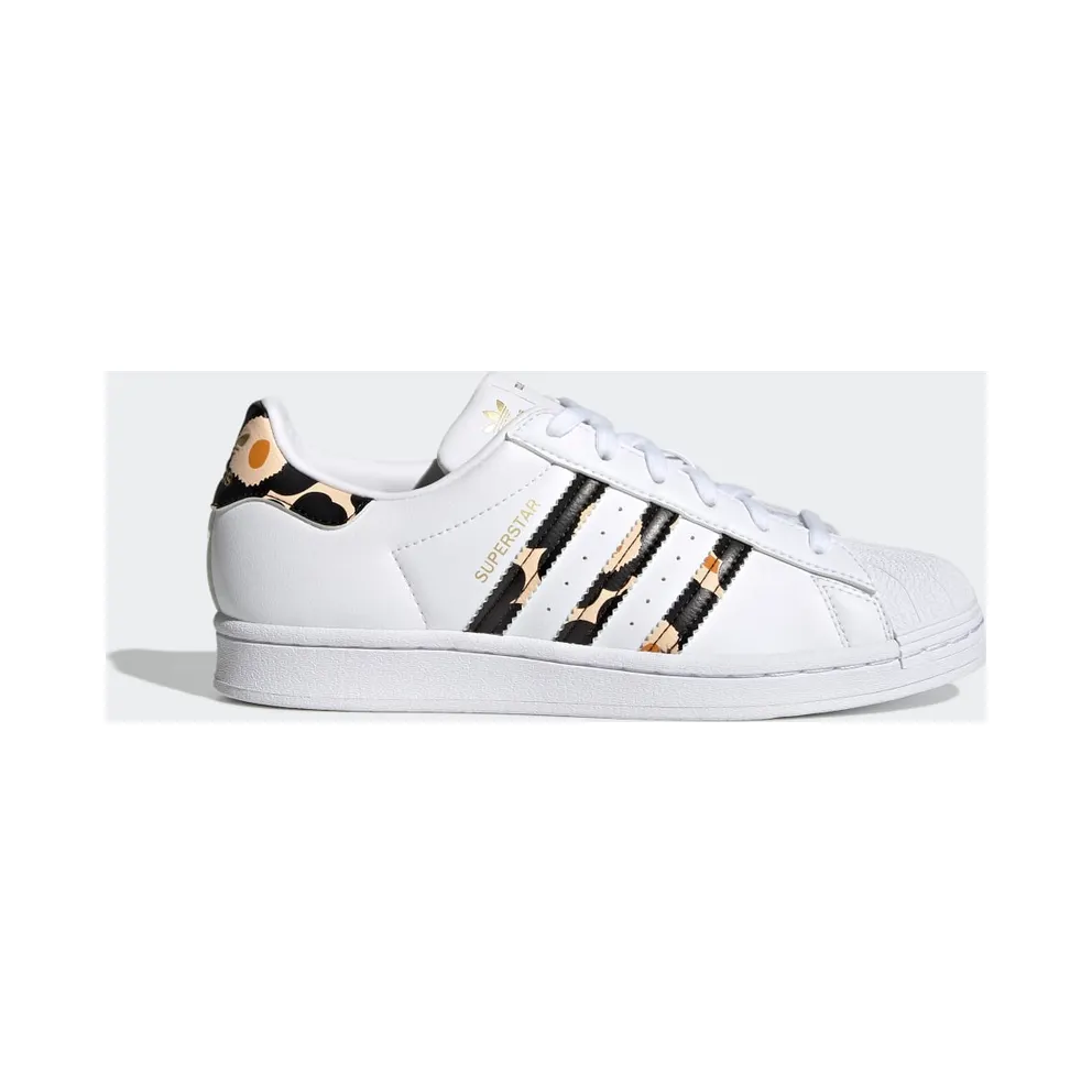 adidas Marimekko Superstar Schuh Cloud White / Core Black / Gold Metallic (H04076)