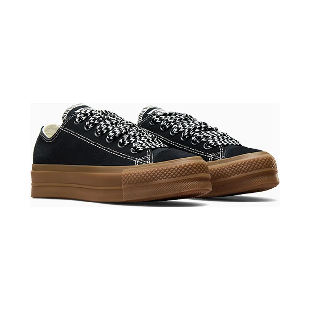 Converse Chuck Taylor All Star Lift Platform Suede Black/Egret/Light Brown (A08306C)