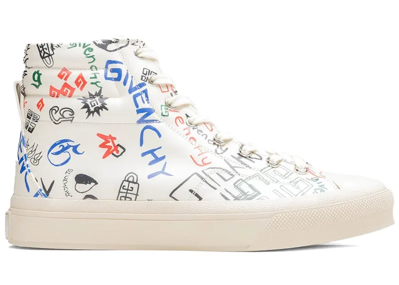 Givenchy City High White Scribbled (BH005LH19F-960)