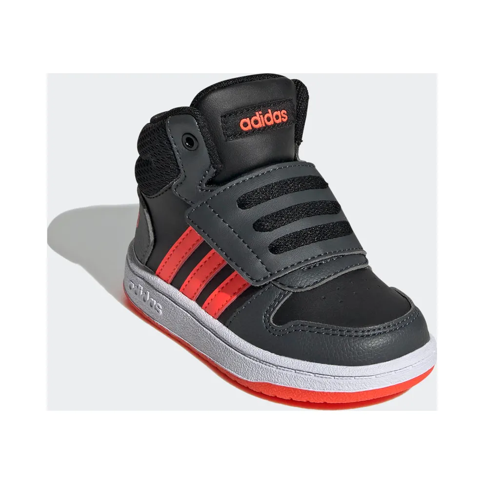 adidas Hoops 2.0 Mid Core Black / Solar Red / Grey Six (GZ7780)