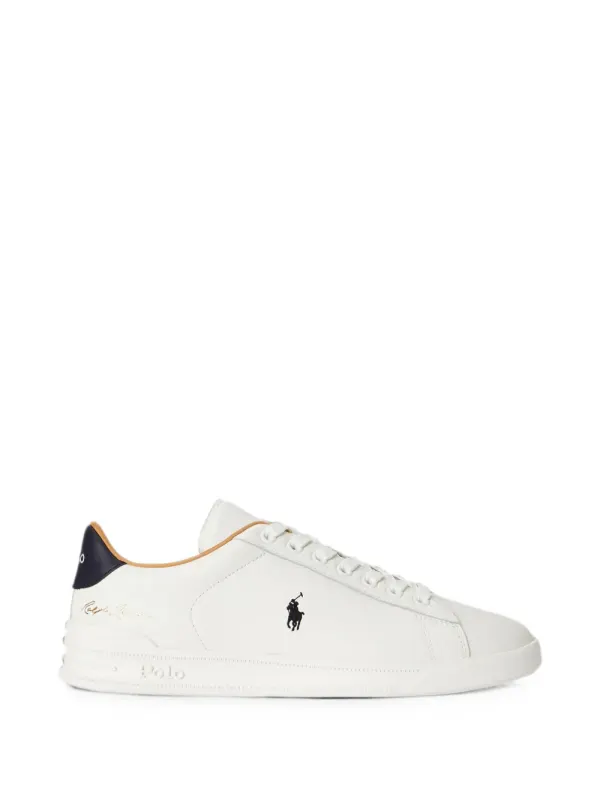 Polo Ralph Lauren logo-embroidered leather sneakers – White (809P17937001)