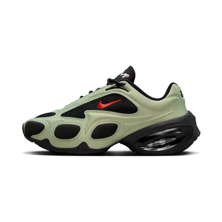 Nike Air Max Muse “Black / Oil Green / Metallic Silver / University Red” (FV1920-002)