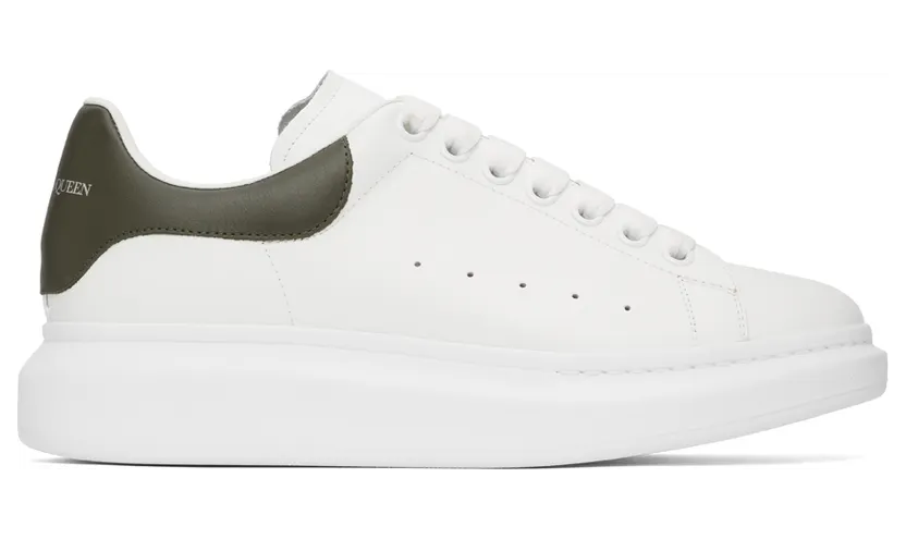 Alexander McQueen White & Grey Oversized Sneakers (553680WIB9Z9055)