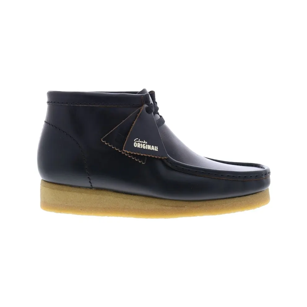 Clarks Originals Wallabee Boot Black Smooth Leather (26179167)
