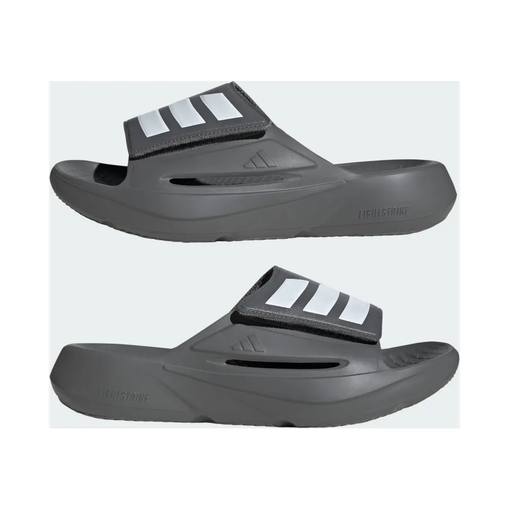 adidas Lightblaze Slides Grey Four Cloud White (JS3587)