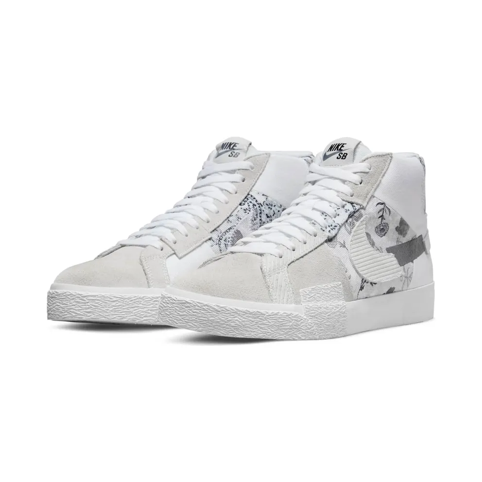 Nike SB Zoom Blazer Mid PRM Skate Shoes White (DM0859-100)