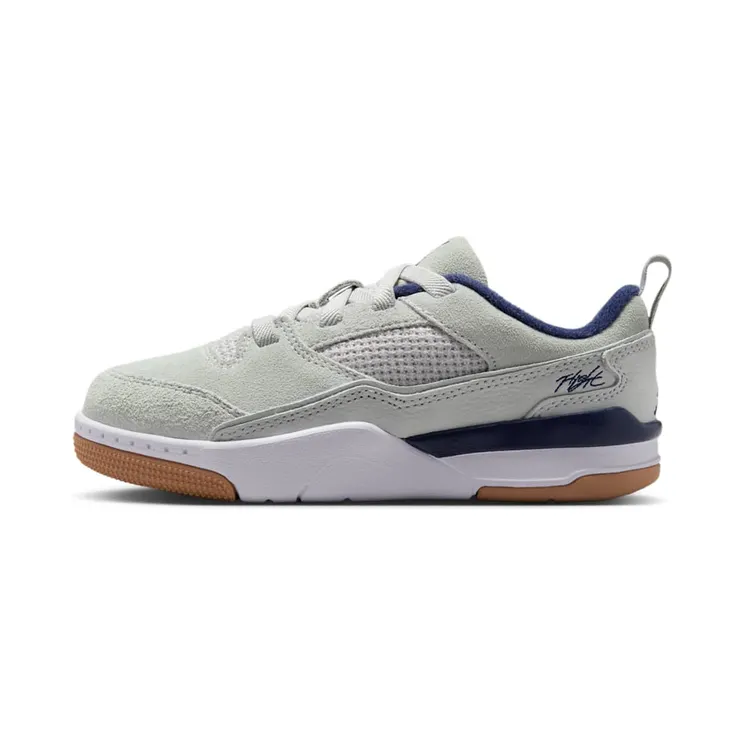 Jordan Flight Court “Neutral Grey / White / Gum Light Brown / Midnight Navy” (HF3332-004)