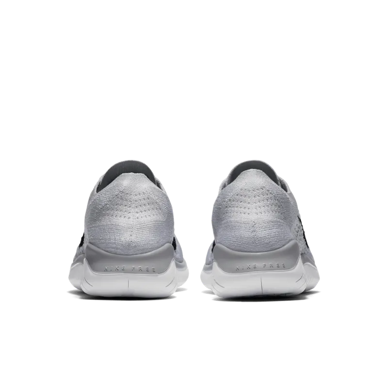 Nike Free RN Flyknit 2018 White Pure Platinum (W) White/Black-Pure Platinum (942839-100)