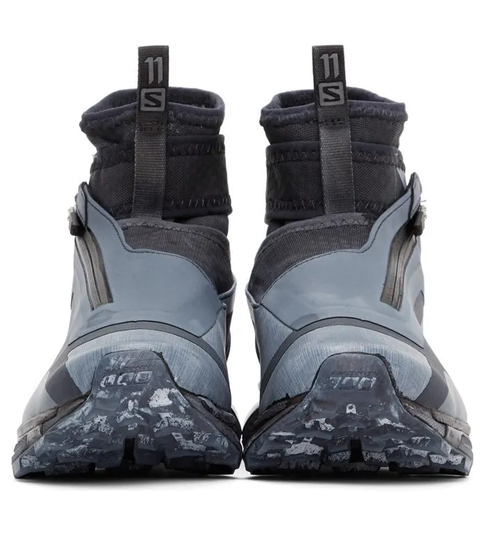 11 by Boris Bidjan Saberi Black & Blue Salomon Edition Bamba 3 High Sneakers (166 11xS) (2)