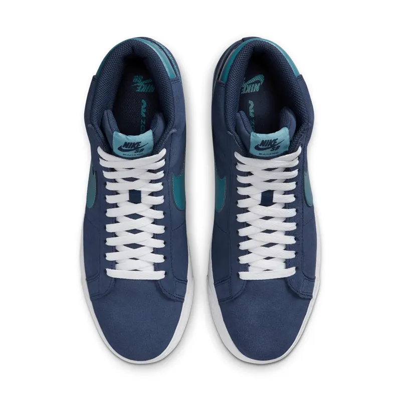 Nike SB Zoom Blazer Mid Midnight Navy Noise Aqua (FD0731-400)