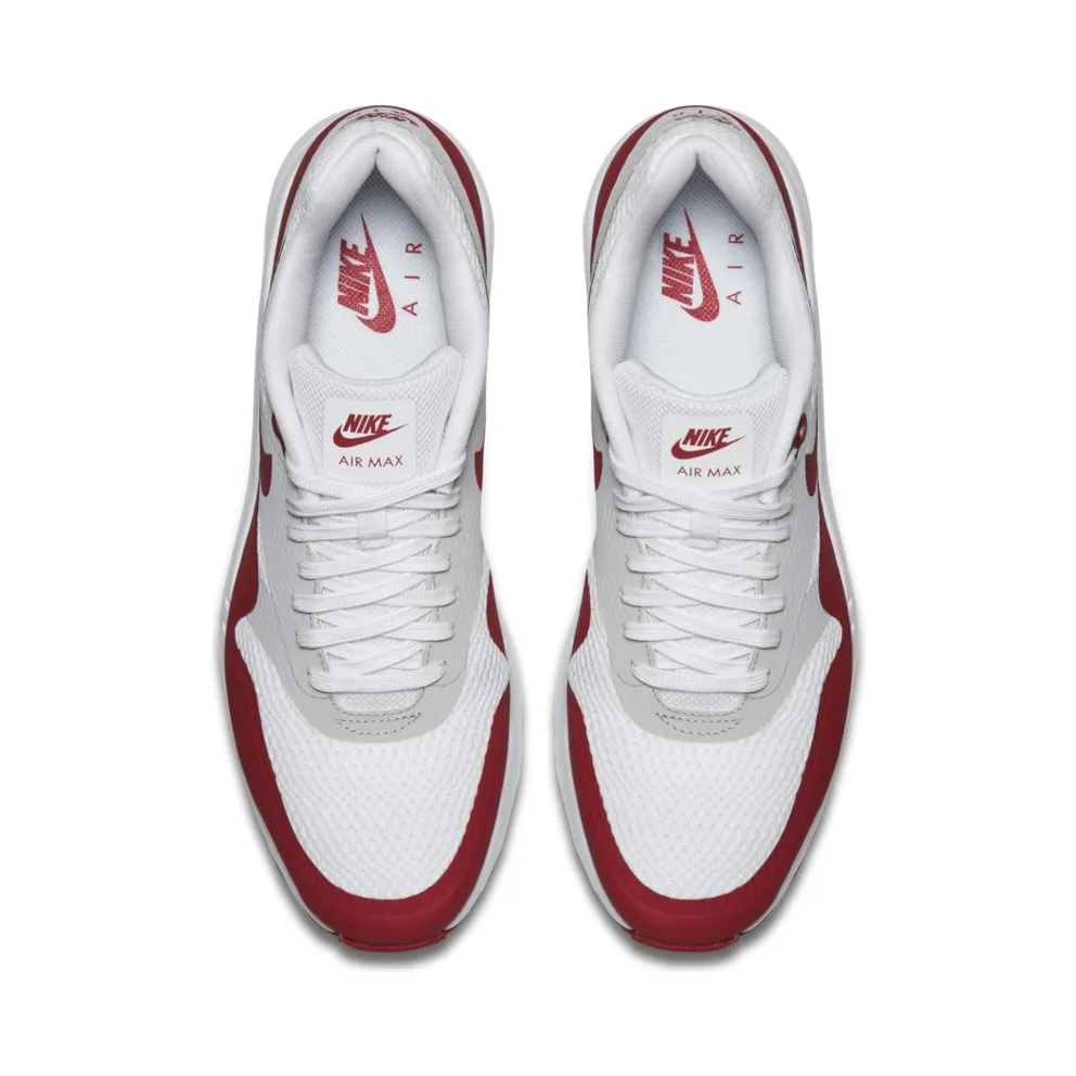 Nike Air Max 1 Varsity Red Ultra Essential (2015) White/Varsity Red/Neutral Grey (819476-106)