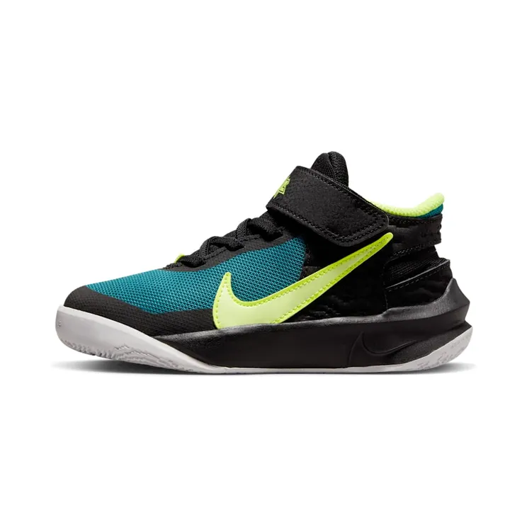 Nike Team Hustle D 10 “Black / Bright Spruce / Volt / Barely Volt” (DD7302-012)