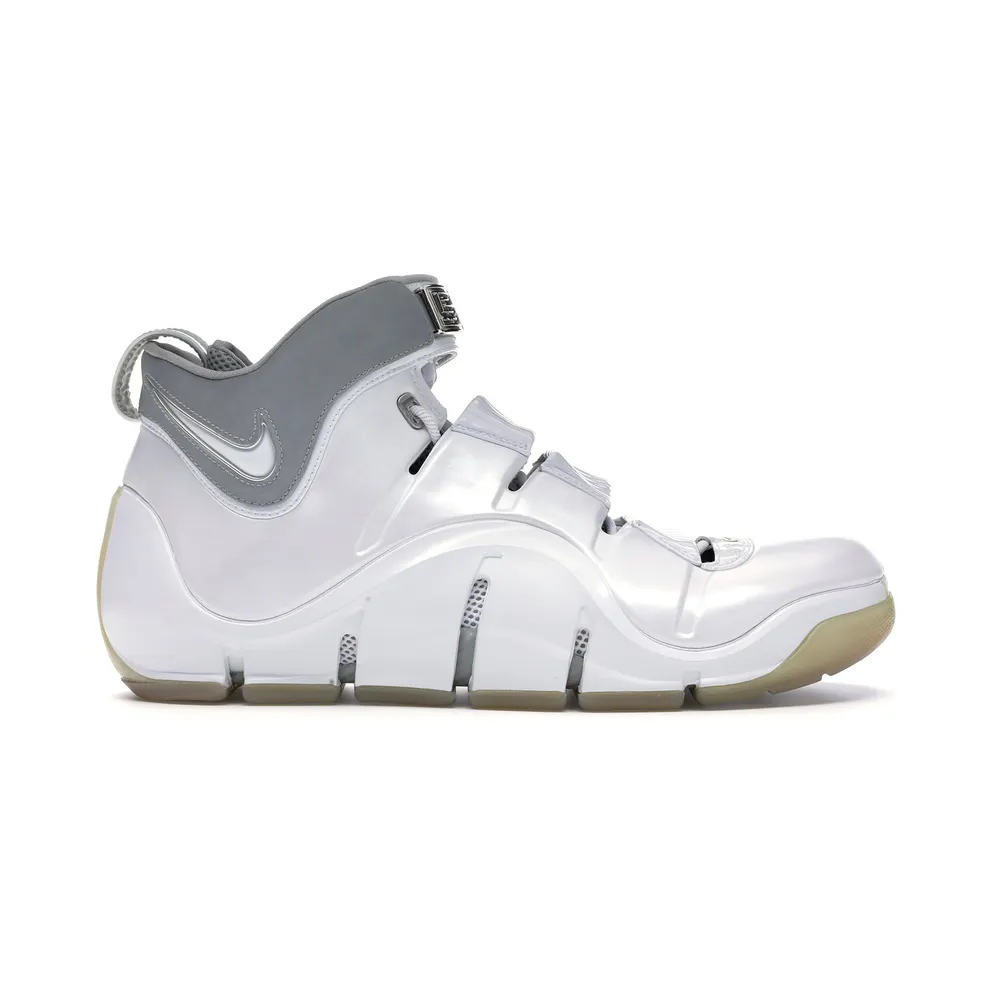 Nike LeBron 4 White Chrome White/White/Reflective Silver-Chrome (314647-112)