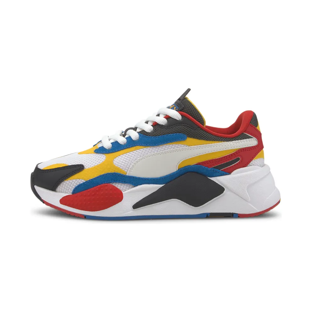 Puma RS-X 3 Puzzle White Yellow Black (GS) Puma White/Spectra Yellow-Puma Black (372357-04)